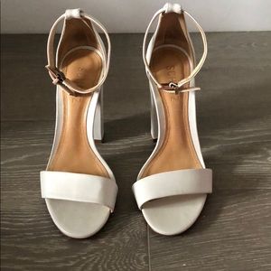 SCHUTZ ankle strap block heel